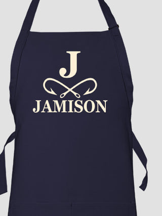 Fishing Monogram : Printed Aprons