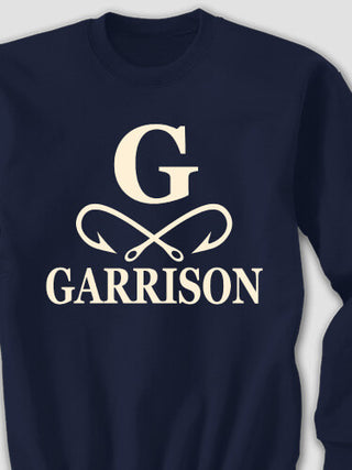 Fishing Monogram : Printed Sweatshirts