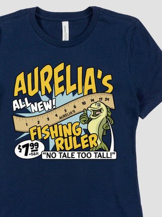 Fishing Ruler : Premium Printed T-Shirts
