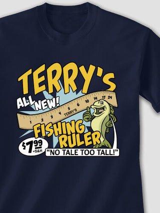 Fishing Ruler : Printed T-Shirts
