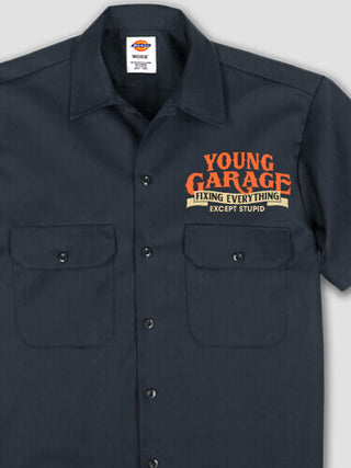 Fixing Everything Garage : Embroidered Work Shirts