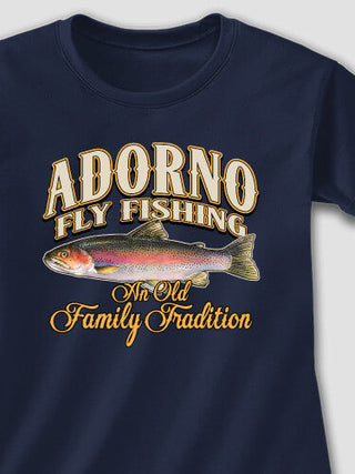 Fly Fishing Family Tradition : Adult Ladies Fitted T-Shirt