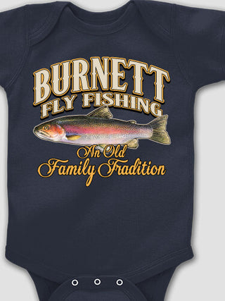 Fly Fishing Family Tradition : Printed Baby Bodysuits