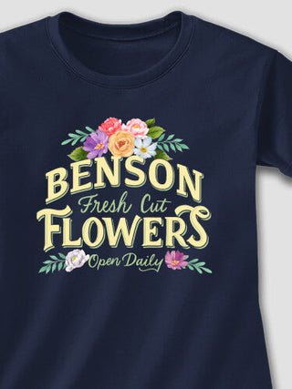 Fresh Cut Flowers : Adult Ladies Fitted T-Shirt