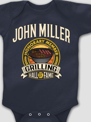 Grilling Hall Of Fame : Printed Baby Bodysuits