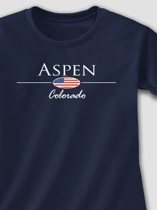 Hometown Flag : Adult Ladies Fitted T-Shirt