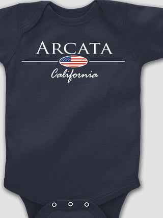 Hometown Flag : Printed Baby Bodysuits