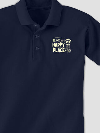Hunting Happy Place : Embroidered Polo Shirts