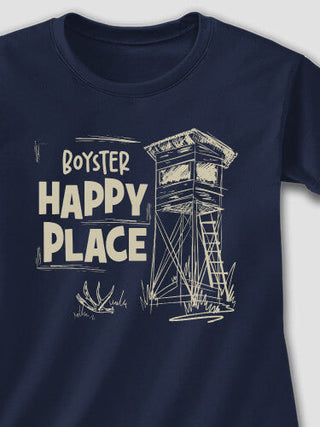 Hunting Happy Place : Adult Ladies Fitted T-Shirt
