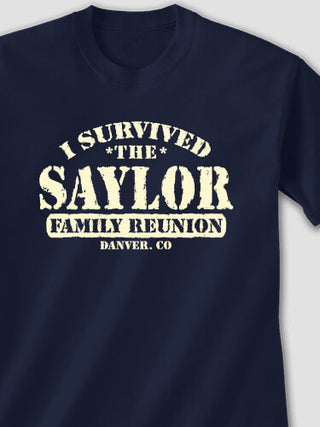 I Survived Reunion : Printed T-Shirts