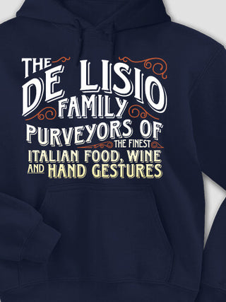 Italian Hand Gestures : Printed Hoodies