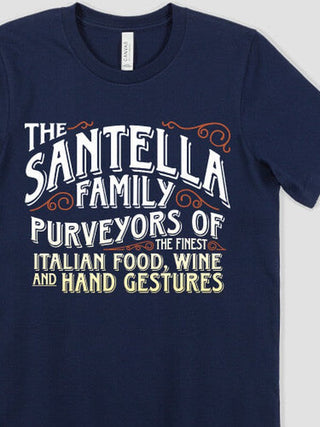 Italian Hand Gestures : Premium Printed T-Shirts