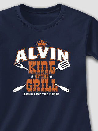 King of the Grill : Adult Ladies Fitted T-Shirt