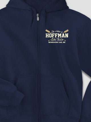 Lake House : Embroidered Zip Hoodies