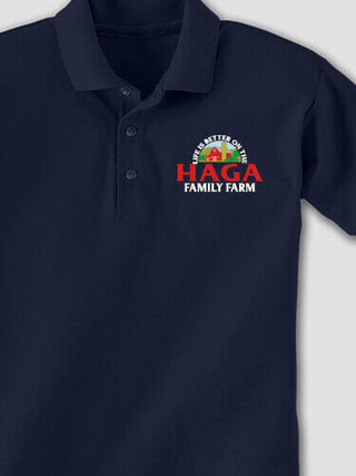 Life Is Better Farm : Embroidered Polo Shirts
