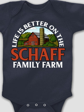 Life Is Better Farm : Printed Baby Bodysuits