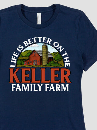 Life Is Better Farm : Premium Ladies T-Shirts