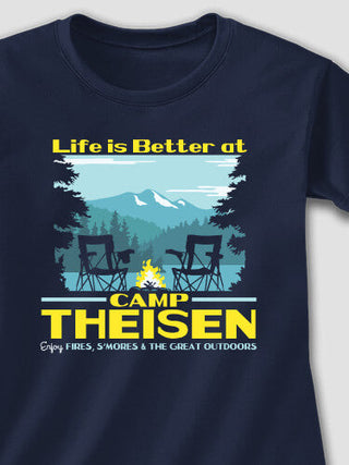 Life Is Better : Adult Ladies Fitted T-Shirt