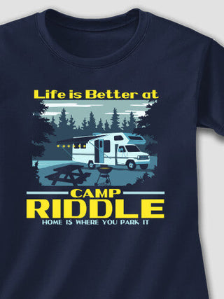 Life Is Better RV : Adult Ladies Fitted T-Shirt