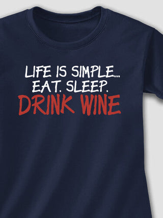 Life is Simple : Adult Ladies Fitted T-Shirt