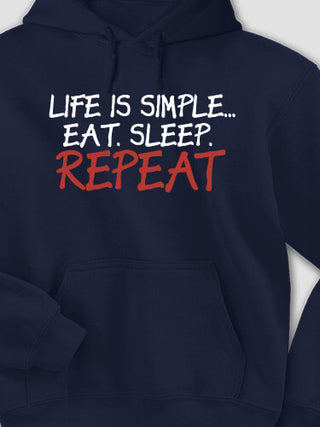 Life is Simple : Printed Hoodies