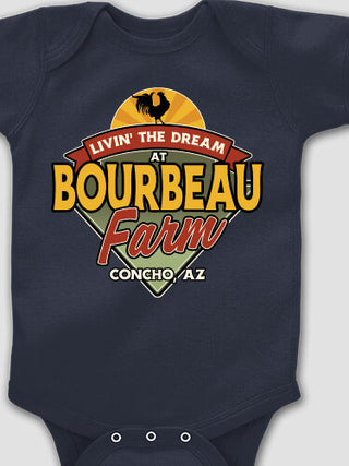 Livin' The Dream Farm : Printed Baby Bodysuits