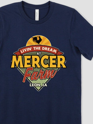 Livin' The Dream Farm : Premium Printed T-Shirts