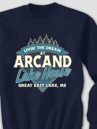 Livin' The Dream Lake House : Printed Sweatshirts