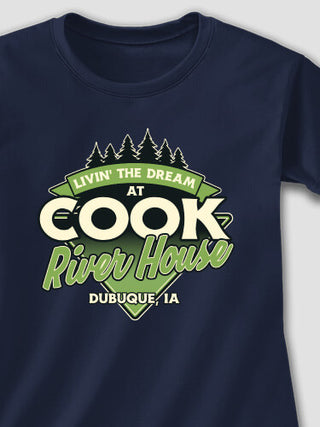 Livin' The Dream River House : Printed T-Shirts