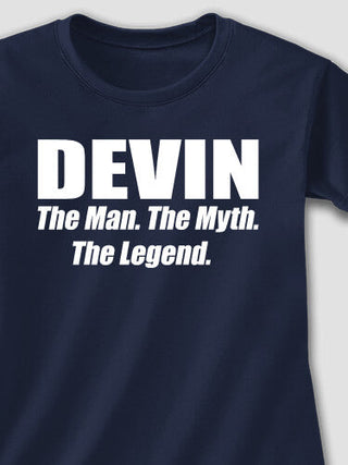 Man Myth Legend : Adult Ladies Fitted T-Shirt