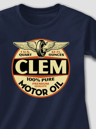 Motor Oil : Adult Ladies Fitted T-Shirt