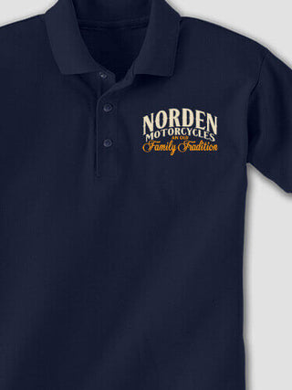 Motorcycle Family Tradition : Embroidered Polo Shirts