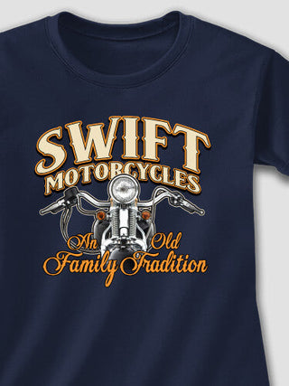 Motorcycle Family Tradition : Adult Ladies Fitted T-Shirt