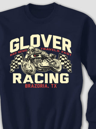 Motorcycle Racing : Printed Sweatshirts