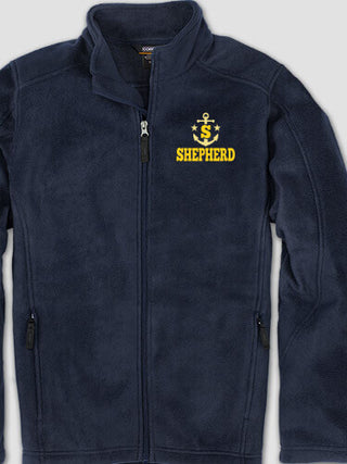 Nautical Monogram : Embroidered Fleece Jackets