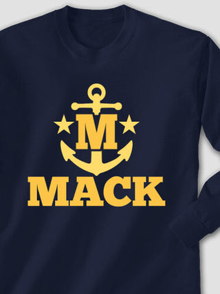 Nautical Monogram : Printed Long Sleeves