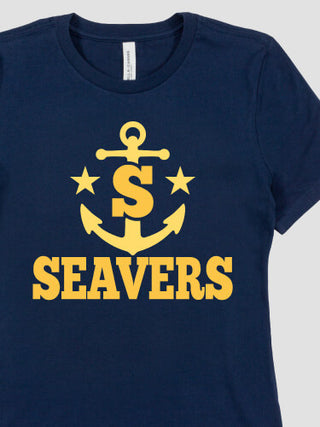 Nautical Monogram : Premium Ladies T-Shirts