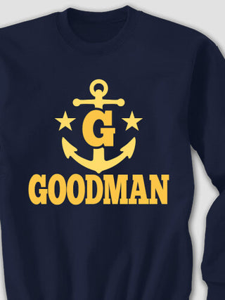Nautical Monogram : Printed Sweatshirts
