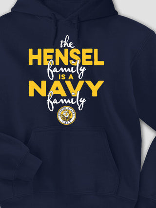 Navy Family : Printed Hoodies