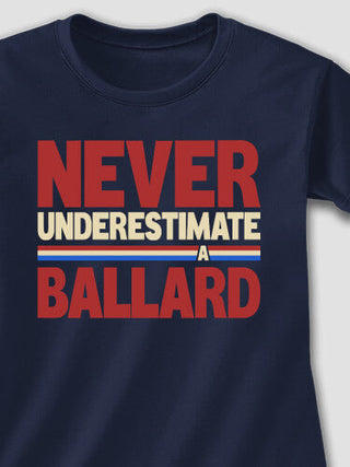 Never Underestimate : Adult Ladies Fitted T-Shirt