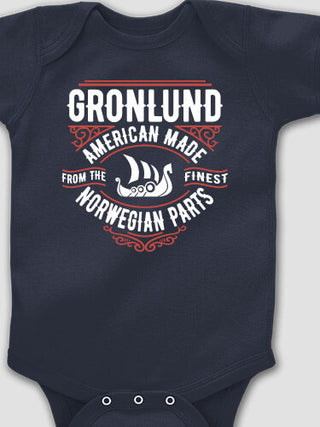 Norwegian Parts : Printed Baby Bodysuits