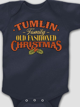 Old Fashioned Christmas : Printed Baby Bodysuits