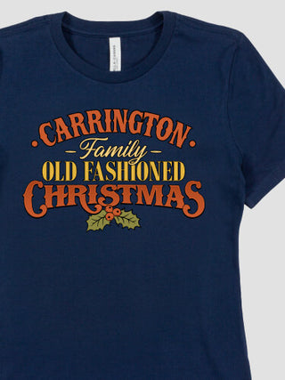 Old Fashioned Christmas : Premium Ladies T-Shirts