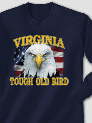 Patriotic Tough Old Bird : Printed Long Sleeves