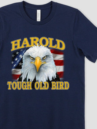 Patriotic Tough Old Bird : Premium Printed T-Shirts