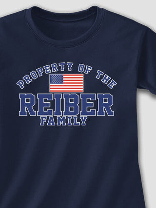 Property of Flag : Adult Ladies Fitted T-Shirt