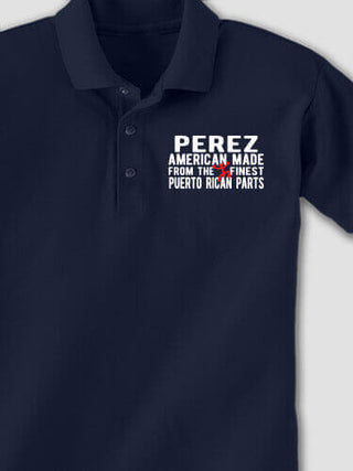 Puerto Rican Parts : Embroidered Polo Shirts