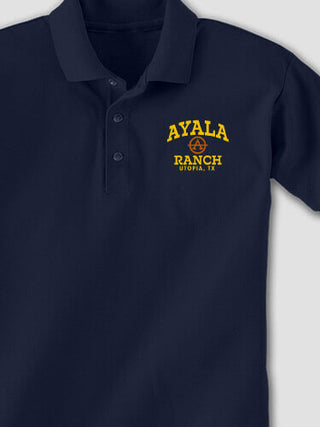 Ranch Monogram : Embroidered Polo Shirts