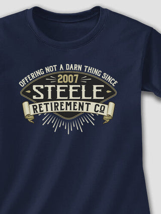 Retirement Company : Adult Ladies Fitted T-Shirt