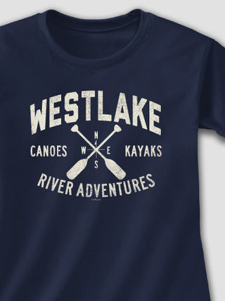 River Adventures : Adult Ladies Fitted T-Shirt